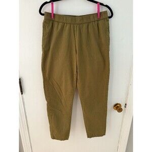 Pact Women’s M Pants Olive Green Pull On Straight Leg Organic Cotton Pants